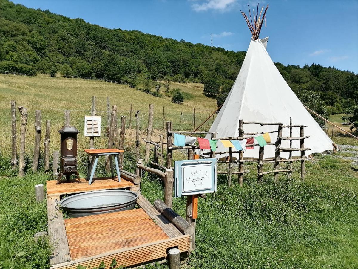 Zuruck Zur Natur - Urlaub Im Zirkuswagen, Sommeratelier Oder Schindelwagen Adenbach Exterior foto